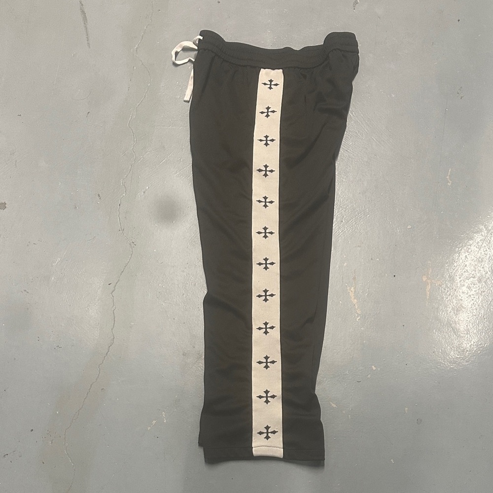 Black Joggers with White Stripe